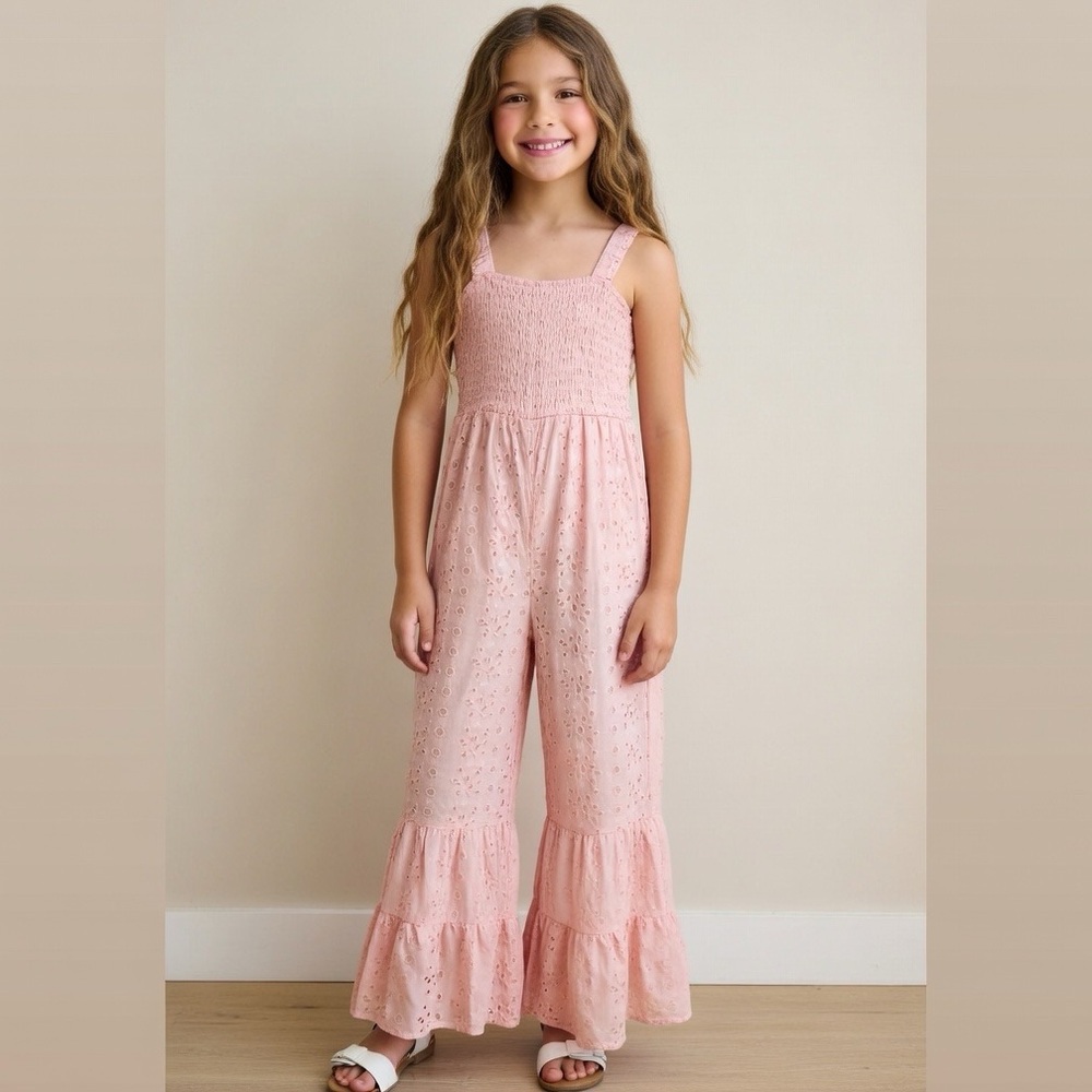 Art Class Girls floral Wide-leg Romper